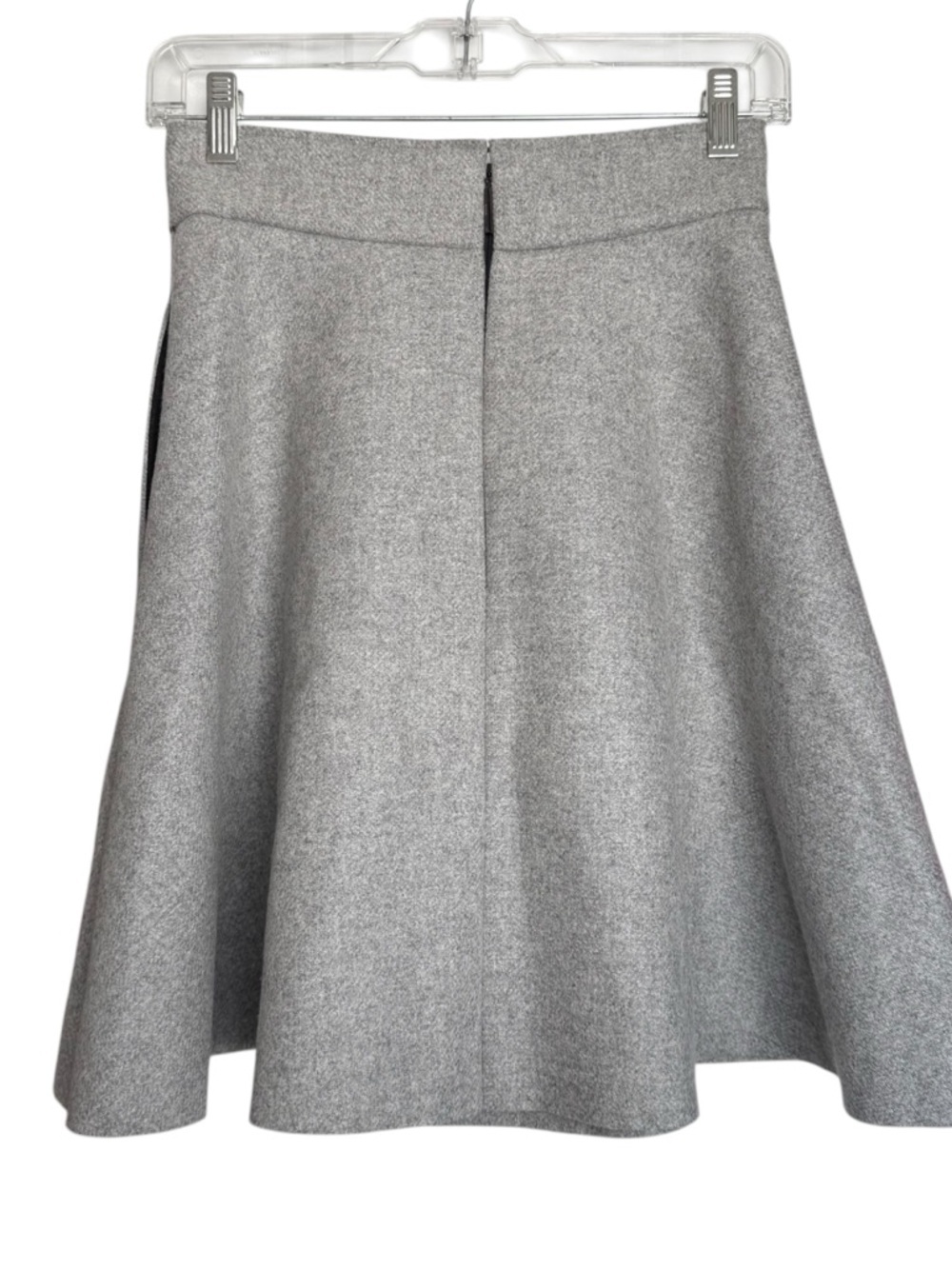 MSGM Pleated Circle Flare Mini Skirt Women’s Size Medium 40 EU Gray Wool Blend - Picture 2 of 10